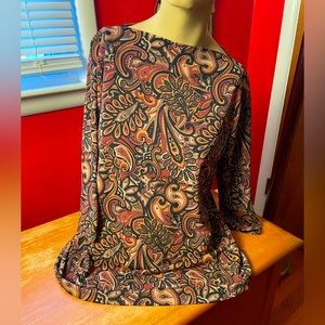 Boho Chic Duo Maternity Paisley Blouse